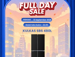Diskon Gede Kulkas Side by Side 480L di Transmart Full Day Sale