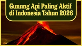 INFOGRAFIS: Gunung Api Paling Aktif di Indonesia Tahun 2026