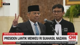 Presiden Prabowo Lantik Suahasil Nazara Jadi Menkeu RI