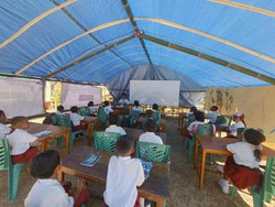 Tenda Belajar Gempa NTT Tak Cukup Antisipasi Hujan, Kelas Darurat Akan Didirikan