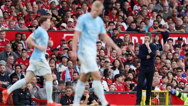 Soccer Football - Premier League - Manchester United v Manchester City - Old Trafford, Manchester, Britain - September 13, 2026 Manchester United manager Michael Carrick REUTERS/Scott Heppell EDITORIAL USE ONLY. NO USE WITH UNAUTHORIZED AUDIO, VIDEO,