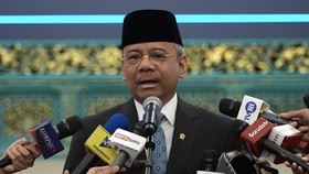 Suahasil Nazara dilantik sebagai Menteri Keuangam Masa Jabatan Periode Tahun 2024-2029, di Istana Negara, Jakarta, Senin (14/9).