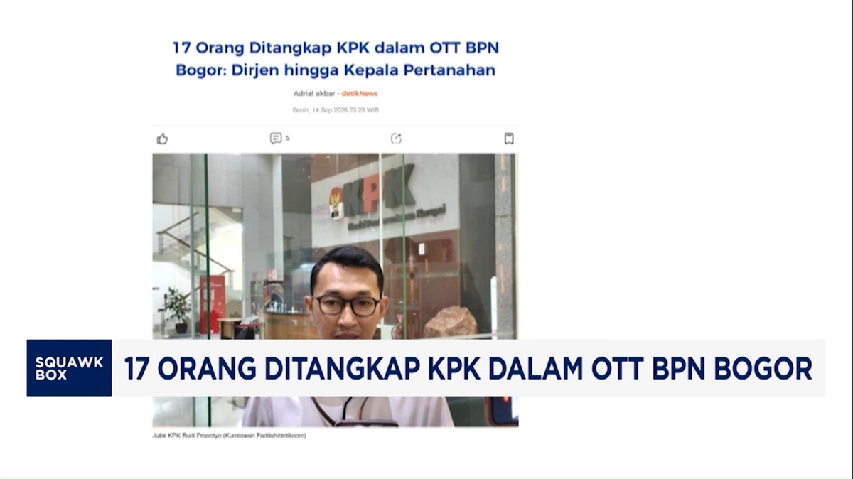 Video: 17 Orang Ditangkap KPK dalam OTT BPN Bogor
