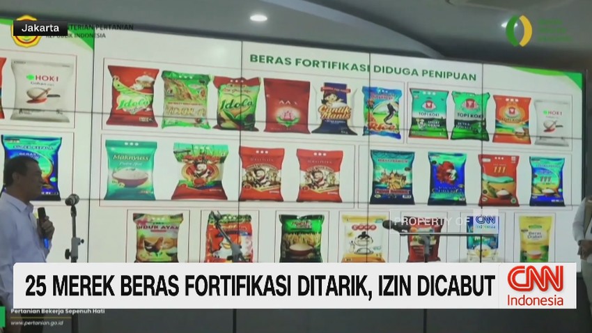 25 Merek Beras Fortifikasi Ditarik, Izin Dicabut