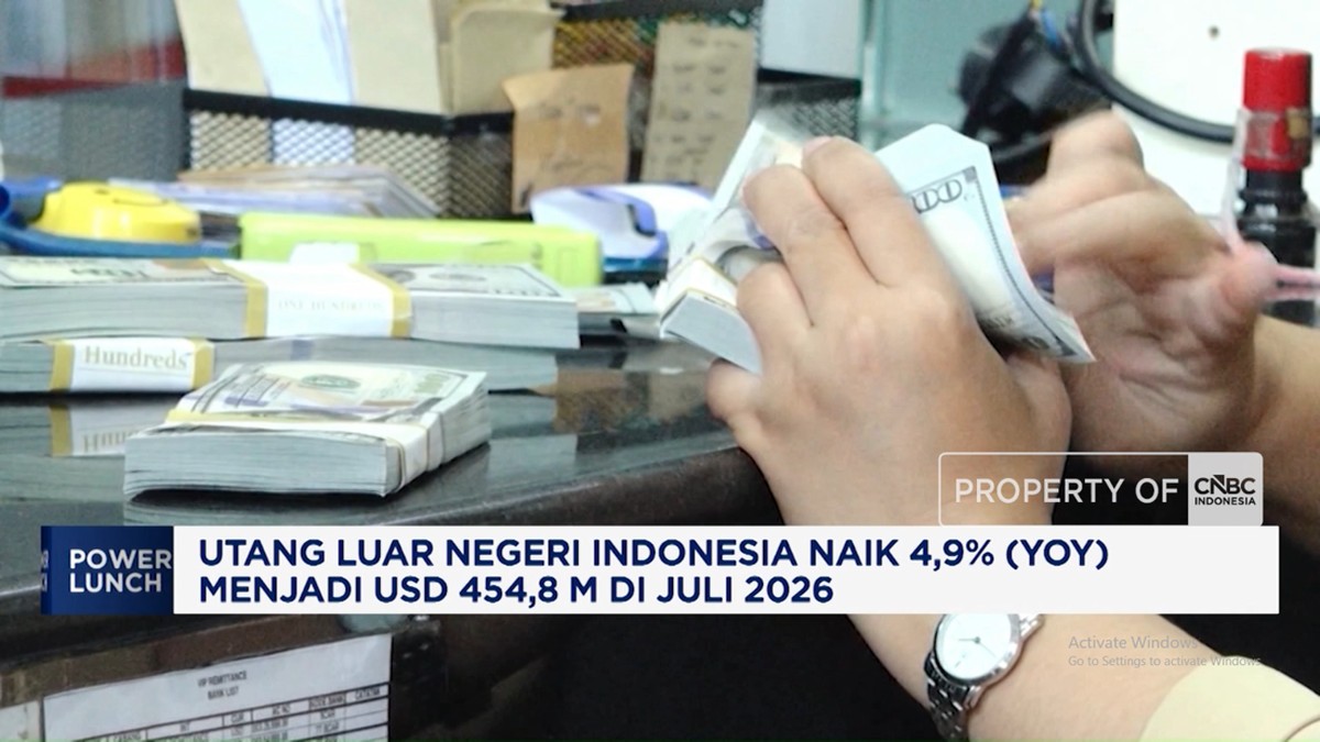 Juli 2026, Utang Luar Negeri Indonesia Naik 4,9% (Yoy) Jadi USD 454,8M