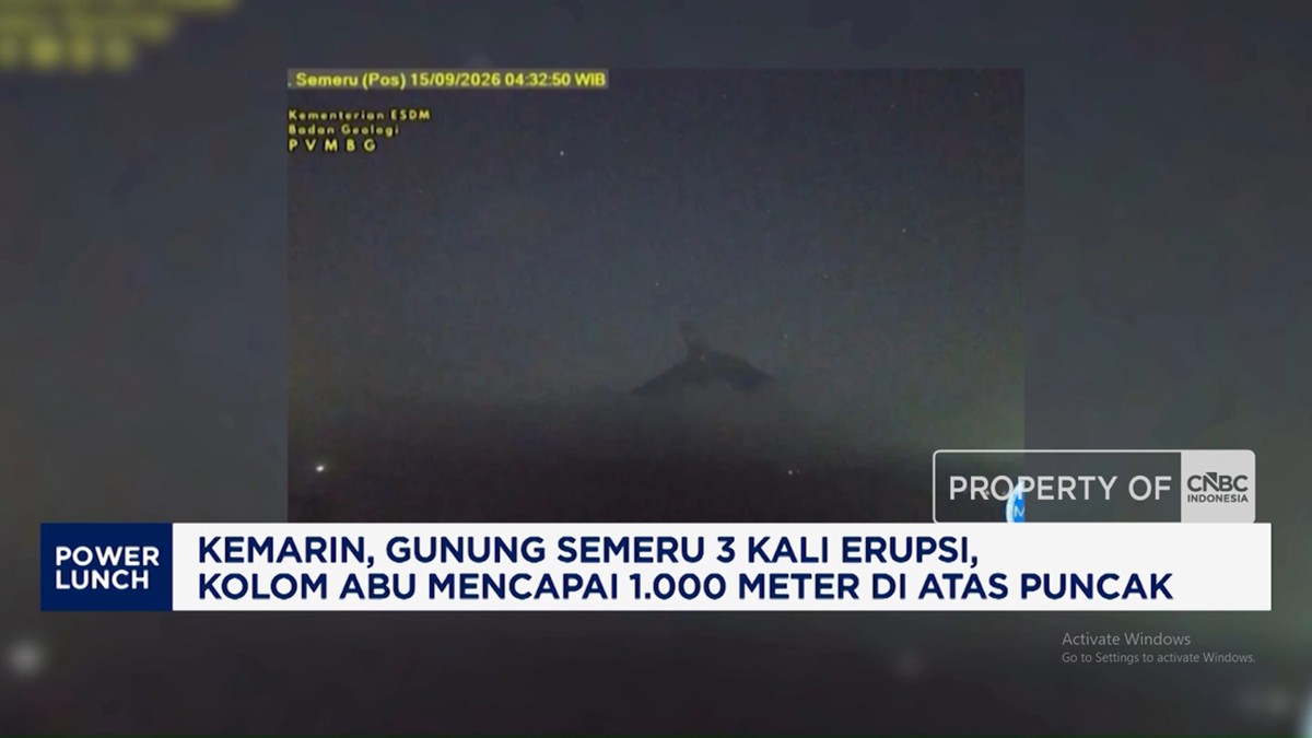 Video: Kemarin, Gunung Semeru 3 Kali Erupsi