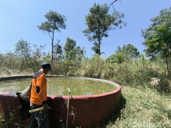Embung 4.000 Liter Jadi Benteng Api di Gunung Ciremai