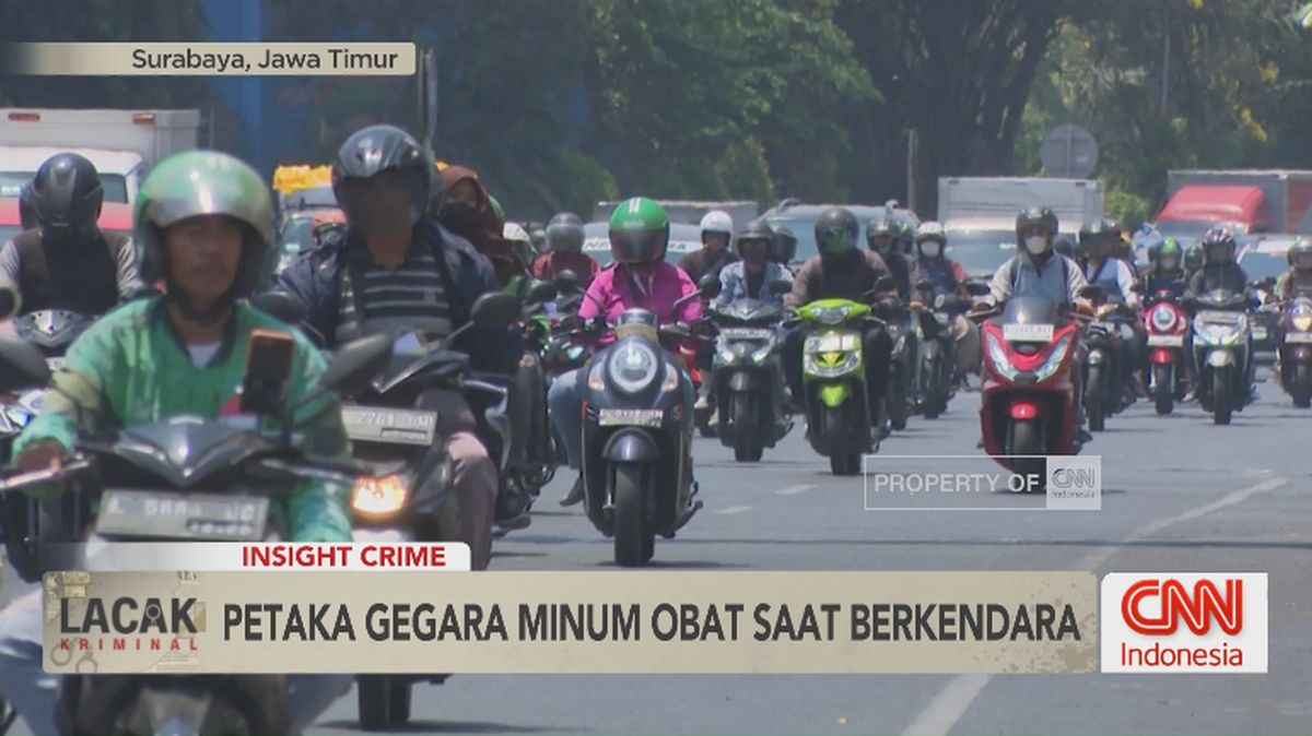VIDEO: Petaka Gegara Minum Obat Saat Berkendara