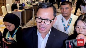 Wakil Menteri Dalam Negeri Bima Arya Sugiarto dalam Urban Climate Forum 2026 di Hotel Pullman, Jakarta Pusat, Rabu (16/9).