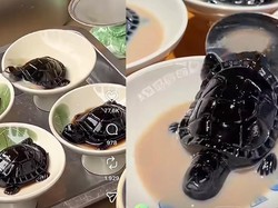 Bukan Boba, Ini Jeli Herbal China Bentuk Kura-Kura yang Unik