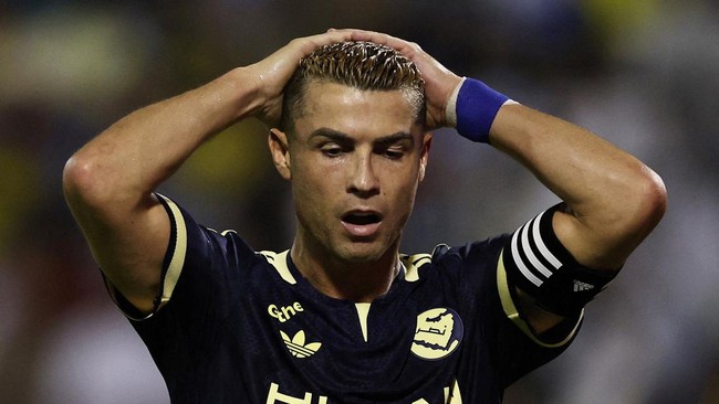 Soccer Football - Saudi Pro League - Al Khaleej v Al Nassr - Prince Mohammed bin Fahd Stadium, Dammam, Saudi Arabia - September 12, 2026 Al Nassr's Cristiano Ronaldo reacts REUTERS/Hamad I Mohammed     TPX IMAGES OF THE DAY