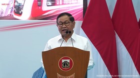 Gubernur DKI Jakarta Pramono Anung Resmikan LRT Jakarta Jalur Kelapa Gading-Manggarai.