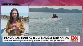 Perkembangan Terkini Pencarian Hari Ke-9 Jurnalis & Kru Kapal