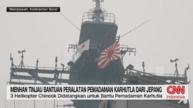 Jepang bantu Indonesia, helikopter Chinook, CH-47 Chinook, karhutla Indonesia, karhutla Kalimantan, militer Jepang, TNI, Sjafrie Sjamsoeddin,