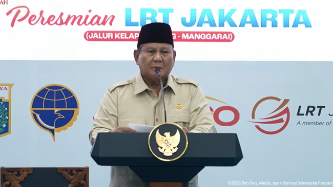 Sirene Meraung! Prabowo Resmikan LRT Jakarta Kelapa Gading-Manggarai