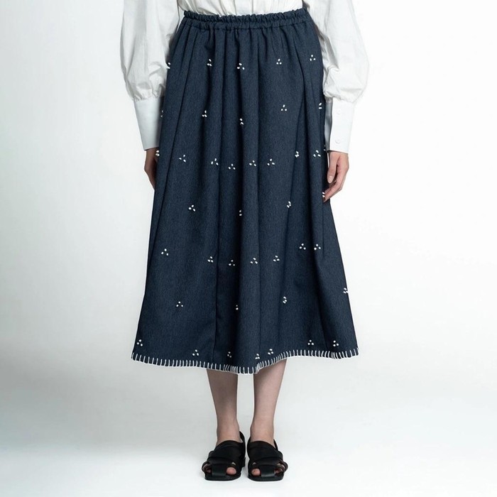 Rintik Sashiko Panel Skirt