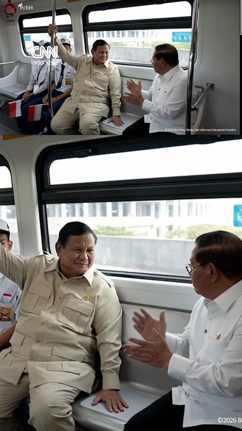 Presiden RI Prabowo Subianto meresmikan LRT Jakarta Jalur Kelapa Gading-Manggarai pada Rabu (16/9).