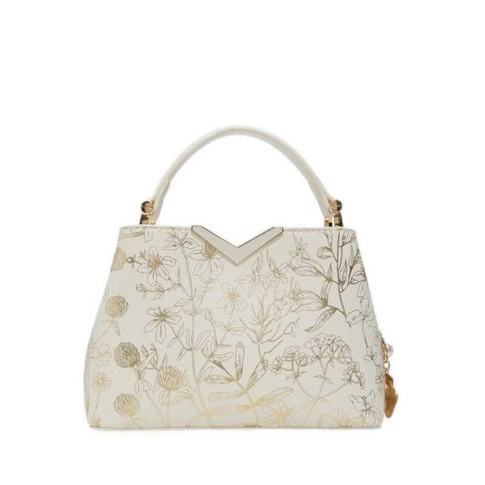 Valflora Women's Top Handle (White Multi)