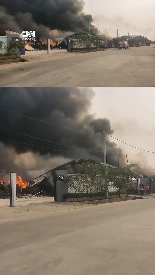 28 Gudang Terbakar di Tanggerang, 10 Jam Api Baru Padam