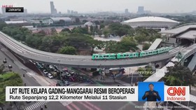 LRT Rute Kelapa Gading-Manggarai Resmi Beroperasi
