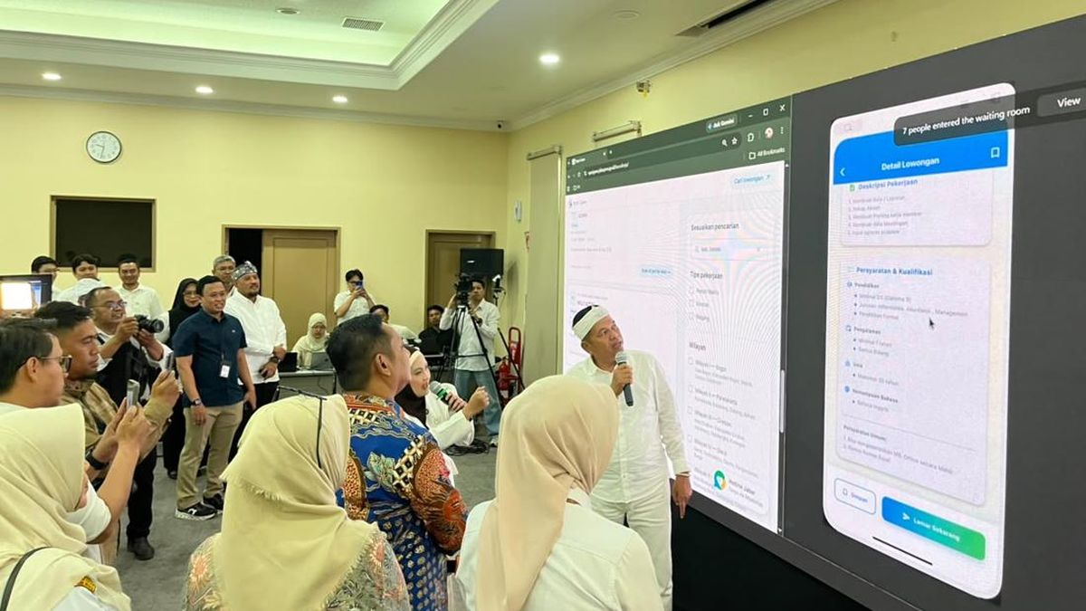 Pemprov Jabar Siaran Perdana Bursa Kerja Secara Live Lewat Tiktok KDM