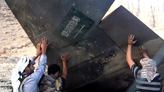 Penampakan Jet Tempur F-15 Arab Saudi yang Ditembak Jatuh Houthi