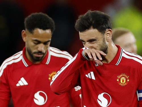 Bruno Fernandes jadi pemain cadangan dalam laga MU vs Bournemouth di Liga Inggris.