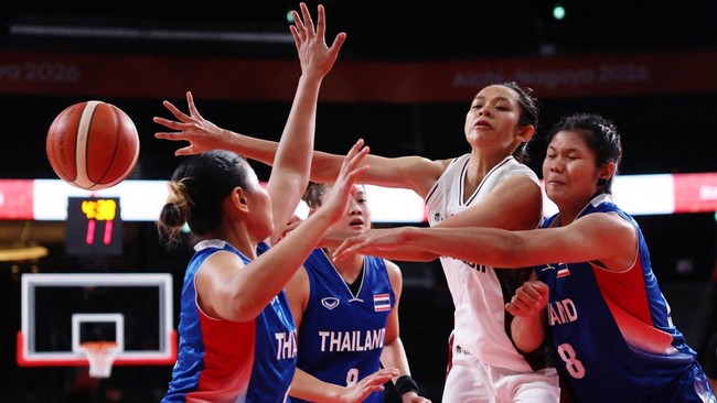 Tim Basket Putri Indonesia Hajar Thailand di Asian Games