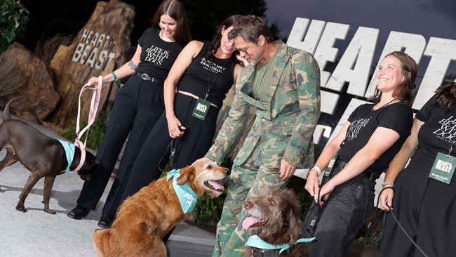 Brad Pitt di Premiere Film Heart of the Beast