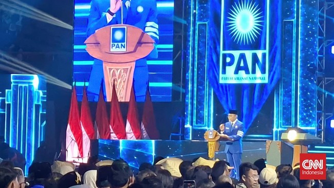 Ketua PAN Zulkifli Hasan saat acara HUT ke-28 PAN di JCC. Jakarta, Jumat, 18 September 2026