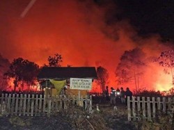 Api Karhutla Dekati Makam-Danau Gatal Kobar, Warga Mulai Cemas