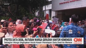 Protes Data Desil, Ratusan Warga Geruduk Kantor Kemensos