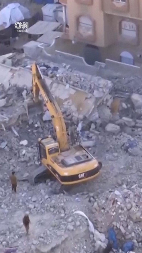 thumbnail video bangunan di gaza ambruk