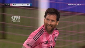 Momen Messi Cetak Gol ke-100 untuk Inter Miami