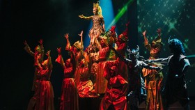 Swargaloka menyelenggarakan pertunjukkan bertajuk Drayang Kijang Kencana di Teater Besar Taman Ismail Marzuki, Jakarta Pusat pada Minggu (13/9).