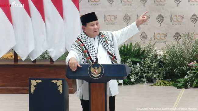 Presiden Prabowo Hadiri Syukuran 100 Tahun Pondok Modern Darussalam Gontor.