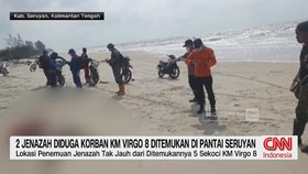2 Jenazah Diduga Korban KM Virgo 8 Ditemukan di Pantai Seruyan