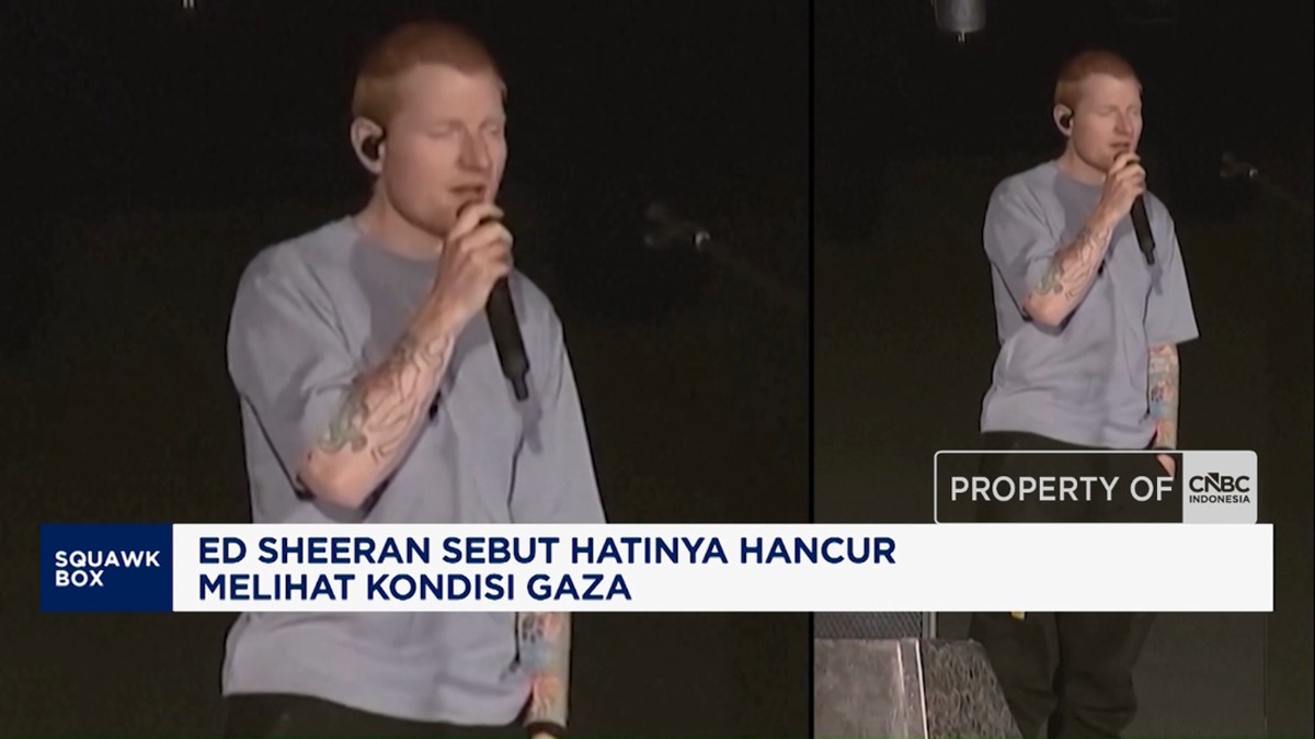 Video: Ed Sheeran Sebut Hatinya Hancur Melihat Kondisi Gaza