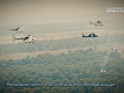 Seskab: 64 Pesawat dan 54 Ribu Personel Dikerahkan Tangani Karhutla