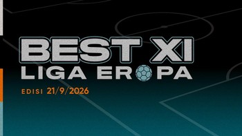 Infografis Best XI Liga Eropa 21/9