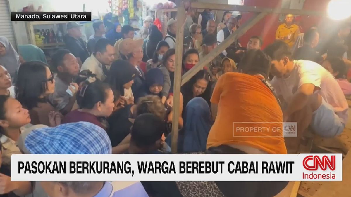 VIDEO: Pasokan Berkurang, Warga Berebut Cabai Rawit