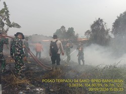 Karhutla 1,5 Hektare di Banyuasin Berhasil Dipadamkan