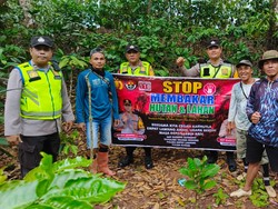 Perkuat Mitigasi Karhutla, Polda Sumsel Masifkan Patroli & Sosialisasi