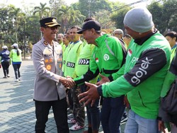 Polres Malang Apel Bareng Ojol-Supeltas, Perkuat Keselamatan Berlalu Lintas