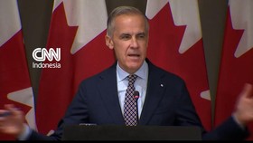 Perdana Menteri Kanada, Mark Carney membuat hadirin tertawa saat meniru gaya berbicara Presiden AS Donald Trump saat berpidato.
