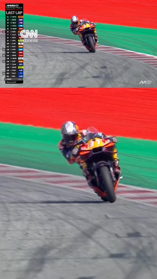 Pembalap KTM, Pedro Acosta akhirnya menjadi juara seri utama usai memenangi MotoGP Austria 2026 pada Minggu (20/9).