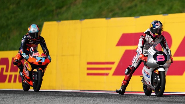 Veda Ega Pratama mengalami nasib siap di Moto3 Austria karena dihukum long lap penalty.