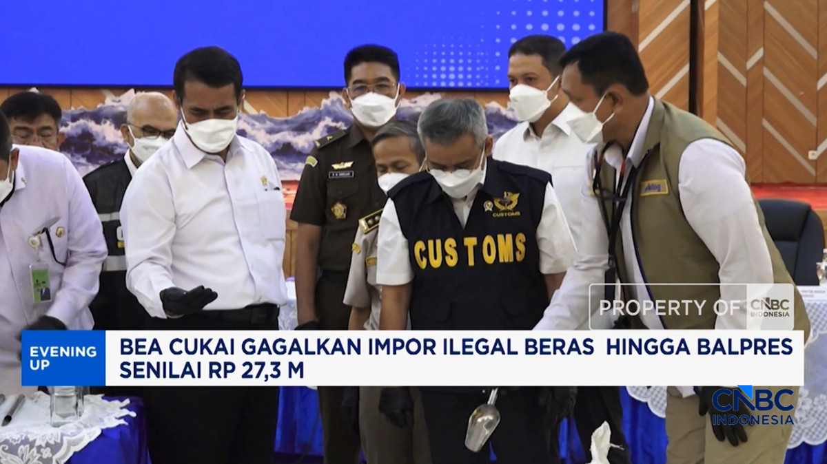 Video:Bea Cukai Gagalkan Impor Ilegal Beras - Balpres Senilai Rp 27,3M