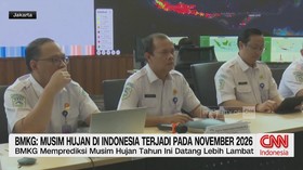 BMKG: Musim Hujan di Indonesia Terjadi pada November 2026