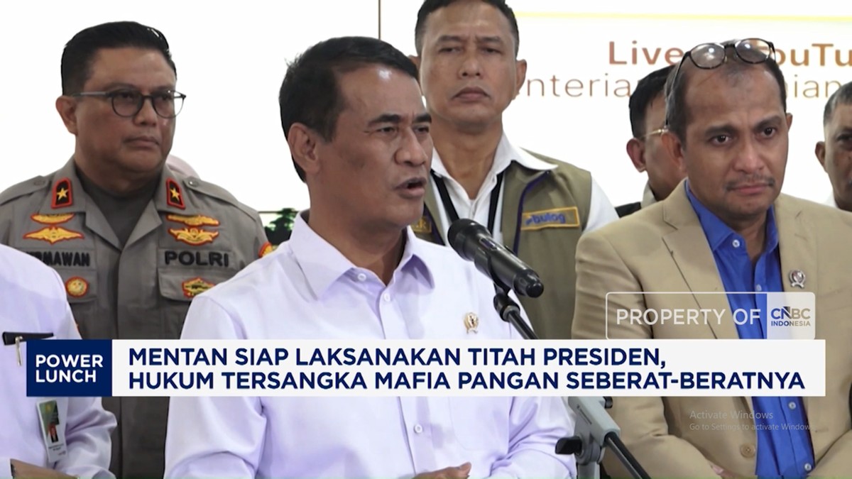 Video: Mentan Laksanakan Titah Presiden, Hukum Tersangka Mafia Pangan